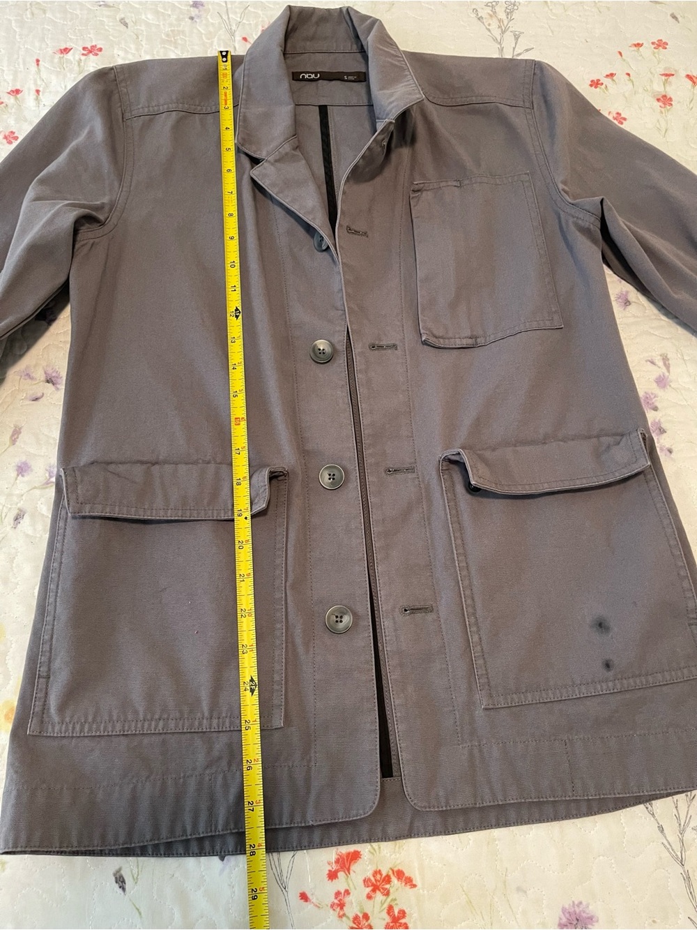 Nau Gray Tailored Utility Blazer size Small - Picture 4 of 8